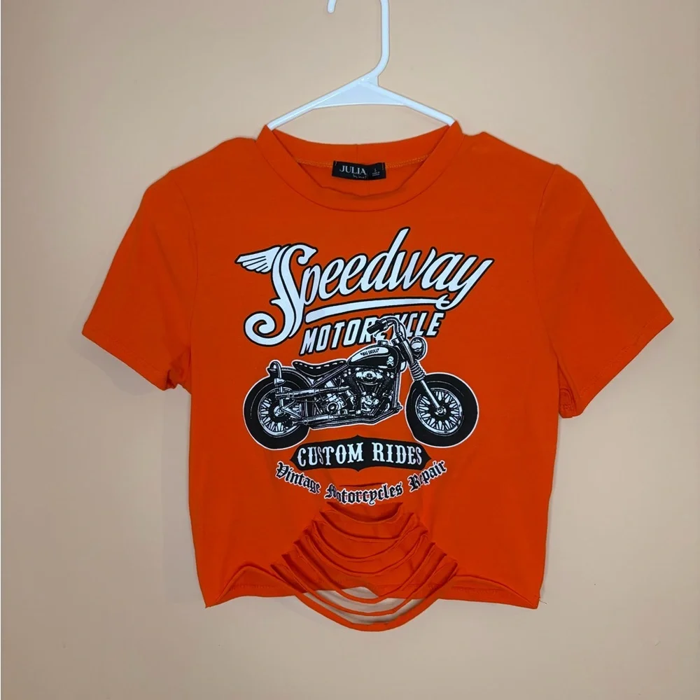 Speedway Cropped Rippec Tee - Picture 2 of 6